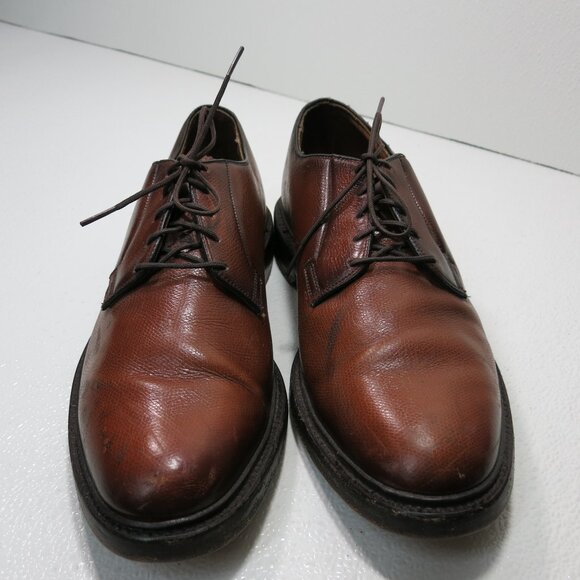 Thom McAn Royal Lancers Full Cut Pebbled Grained Leather Dress Oxfords 10 - Picture 6 of 8